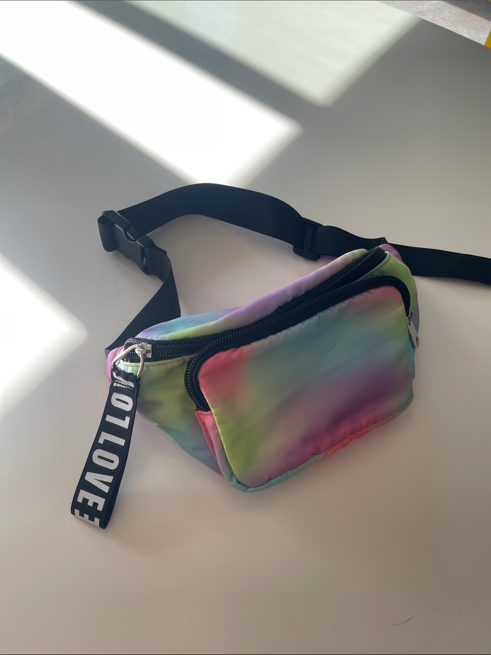 Pastel Rainbow Ombre Fanny Pack Belt Bag